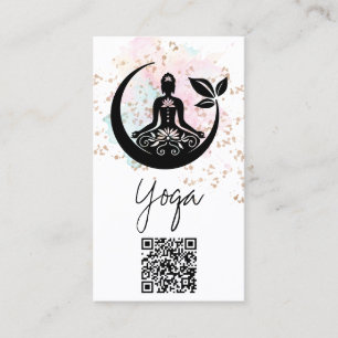*~*Yoga QR AP33 Rainbow Lotus Spiritueel Visitekaartje