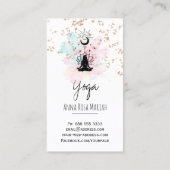 *~*Yoga QR AP33 Regenboog Spirituele Lotus Visitekaartje (Achterkant)