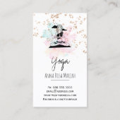 *~*Yoga QR AP33 Regenboog Spirituele Wolk Visitekaartje (Achterkant)