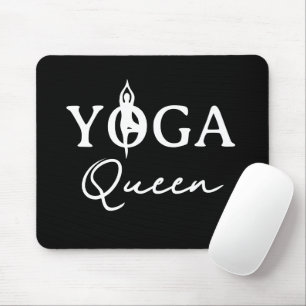 Yoga Queen muismat met boompositie silhouet