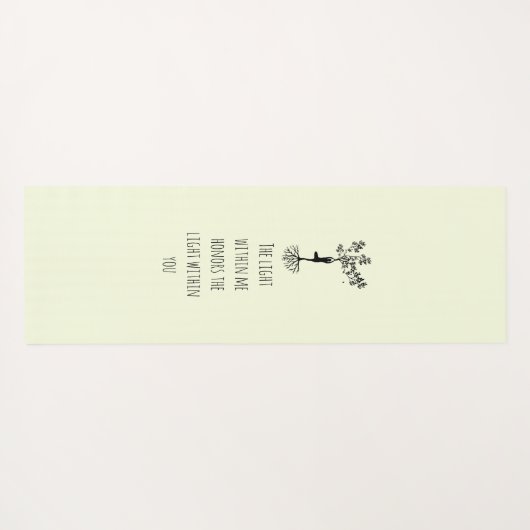 Yoga quote mint yogamat (Achterkant (horizontaal))