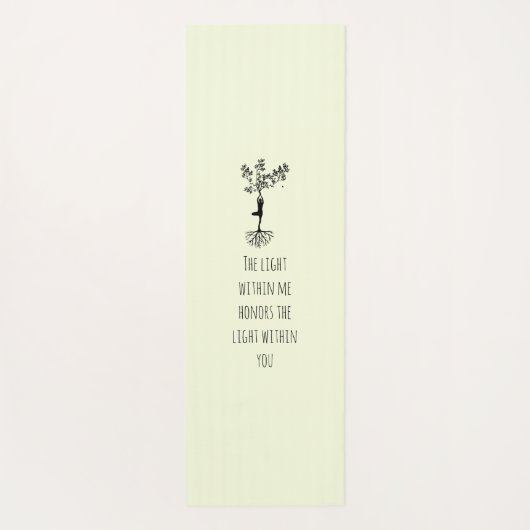 Yoga quote mint yogamat (Achterkant)
