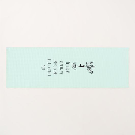 Yoga quote mint yogamat (Voorkant (horizontaal))