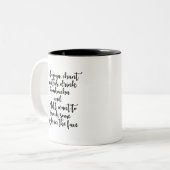 YOGA QUOTE TWEEKLEURIGE KOFFIEMOK (Voorkant links)