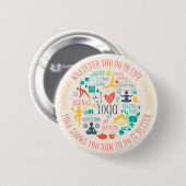 Yoga Quotes Ronde Button 5,7 Cm (Voorkant /achterkant)