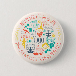 Yoga Quotes Ronde Button 5,7 Cm