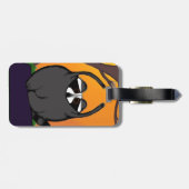 Yoga Raccoon bagagelabel (Achterkant horizontaal)