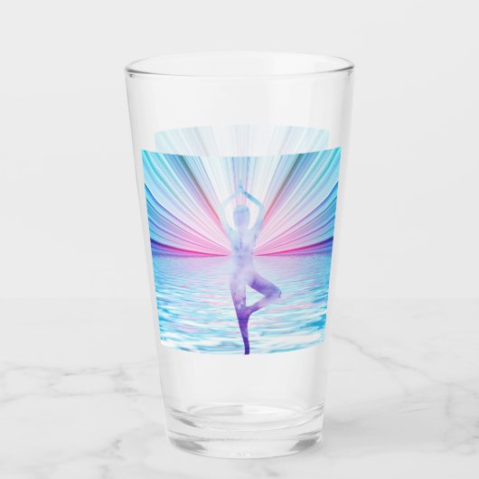 Yoga Rainbow Color Chakra Tumbler Drink glas (Voorkant)