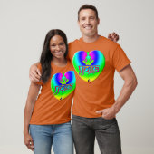Yoga Rainbow Intences Heart T-Shirt (Unisex)