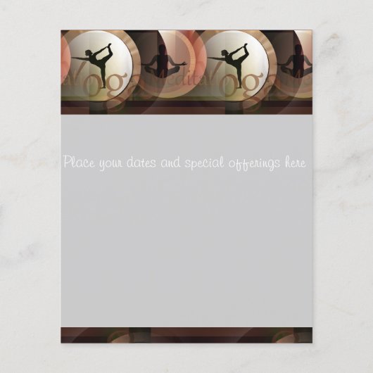 Yoga-reclameboodschapper Flyer (Achterkant)