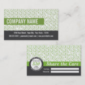 Yoga Referral-Visitekaartje Aanbevelingskaartje (Voorkant / Achterkant)