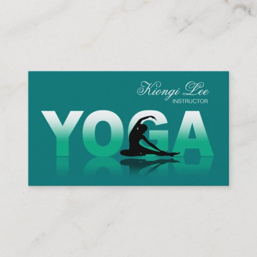 Yoga Reflections, Yoga Instructor, Yoga Class Visitekaartje (Voorkant)