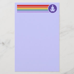 Yoga Regenboog Briefpapier