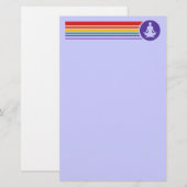 Yoga Regenboog Briefpapier (Voorkant / Achterkant)