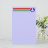 Yoga Regenboog Briefpapier (Staand voorkant)