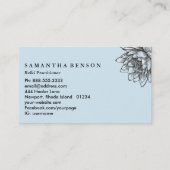 Yoga Reiki Energie Genezer Licht Gevulde Lotus Visitekaartje (Achterkant)