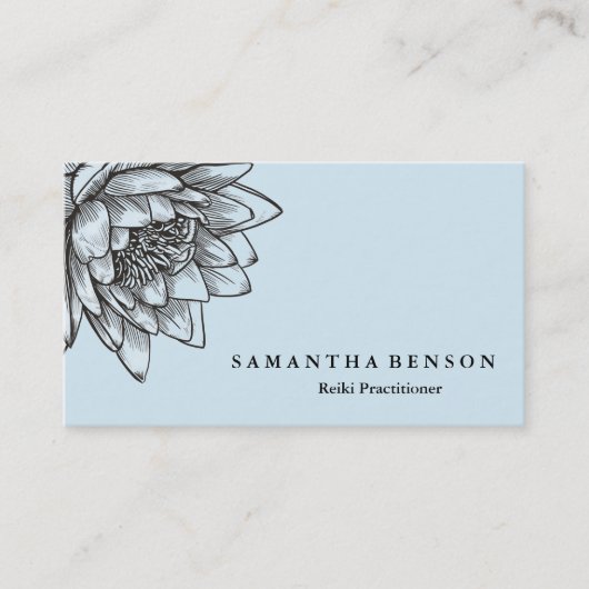 Yoga Reiki Energie Genezer Licht Gevulde Lotus Visitekaartje (Voorkant)
