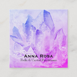 *~* Yoga Reiki Energy Healer Crystal Reiki Master Vierkante Visitekaartje