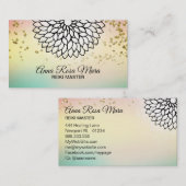 *~* Yoga Reiki Energy Healer Mandala Lotus Massage Visitekaartje (Voorkant / Achterkant)