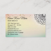 *~* Yoga Reiki Energy Healer Mandala Lotus Massage Visitekaartje (Achterkant)