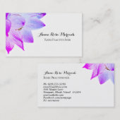 *~* Yoga Reiki Energy Healing Light Fled Lotus Visitekaartje (Voorkant / Achterkant)