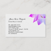 *~* Yoga Reiki Energy Healing Light Fled Lotus Visitekaartje (Achterkant)