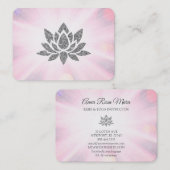 *~* Yoga Reiki Healing Energy Glitter Lotus Rays  Visitekaartje (Voorkant / Achterkant)