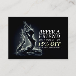 Yoga Reiki Instructeur One-Legged King Pigeon Pose Aanbevelingskaartje