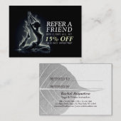 Yoga Reiki Instructeur One-Legged King Pigeon Pose Aanbevelingskaartje (Voorkant / Achterkant)