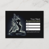 Yoga Reiki Instructeur One-Legged King Pigeon Pose Afsprakenkaartje (Voorkant)