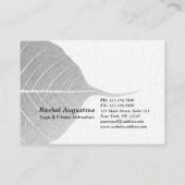 Yoga Reiki Instructeur One-Legged King Pigeon Pose Afsprakenkaartje (Achterkant)