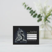 Yoga Reiki Instructeur One-Legged King Pigeon Pose Afsprakenkaartje (Staand voorkant)