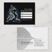 Yoga Reiki Instructeur One-Legged King Pigeon Pose Afsprakenkaartje (Voorkant / Achterkant)