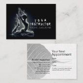 Yoga Reiki Instructeur One-Legged King Pigeon Pose Afsprakenkaartje (Voorkant / Achterkant)