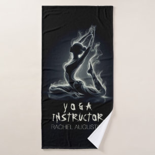 Yoga Reiki Instructeur One-Legged King Pigeon Pose Bad Handdoek