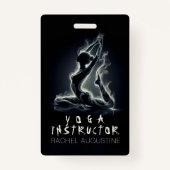 Yoga Reiki Instructeur One-Legged King Pigeon Pose Badge (Voorkant)