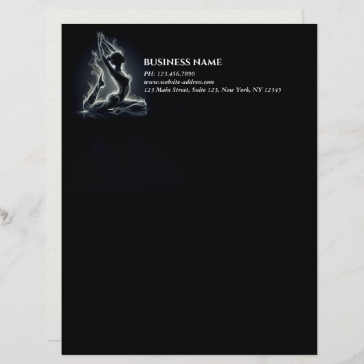 Yoga Reiki Instructeur One-Legged King Pigeon Pose Briefhoofd (Voorkant / Achterkant)