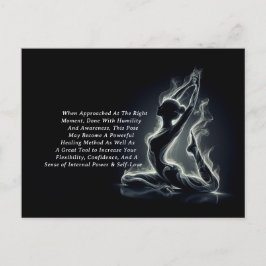 Yoga Reiki Instructeur One-Legged King Pigeon Pose Briefkaart