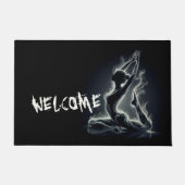 Yoga Reiki Instructeur One-Legged King Pigeon Pose Deurmat (Voorkant)