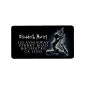 Yoga Reiki Instructeur One-Legged King Pigeon Pose Etiket (Voorkant)