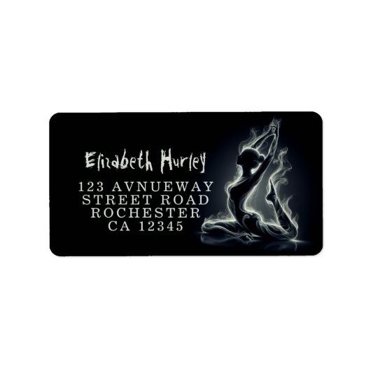 Yoga Reiki Instructeur One-Legged King Pigeon Pose Etiket (Voorkant)