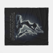 Yoga Reiki Instructeur One-Legged King Pigeon Pose Fleece Deken (Voorkant (Horizontaal))