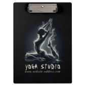 Yoga Reiki Instructeur One-Legged King Pigeon Pose Klembord (Voorkant)