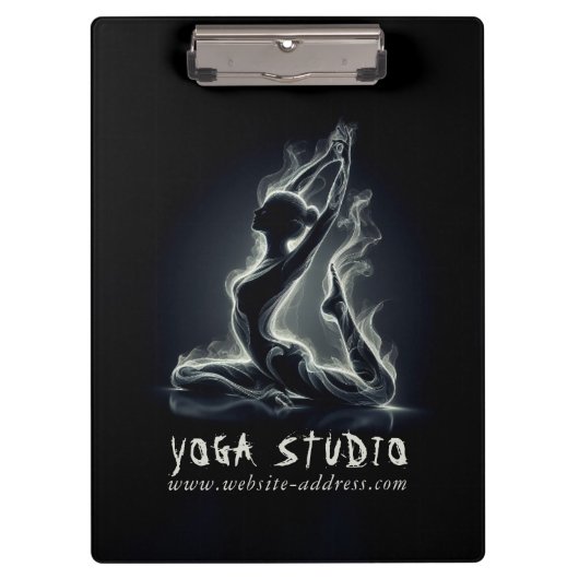 Yoga Reiki Instructeur One-Legged King Pigeon Pose Klembord (Voorkant)