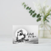 Yoga Reiki Instructeur One-Legged King Pigeon Pose Kortingskaartje (Staand voorkant)