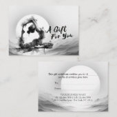 Yoga Reiki Instructeur One-Legged King Pigeon Pose Kortingskaartje (Voorkant / Achterkant)