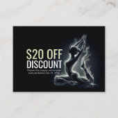 Yoga Reiki Instructeur One-Legged King Pigeon Pose Kortingskaartje (Voorkant)