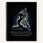 Yoga Reiki Instructeur One-Legged King Pigeon Pose Notitieboek (Voorkant)