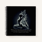 Yoga Reiki Instructeur One-Legged King Pigeon Pose Notitieboek (Voorkant)