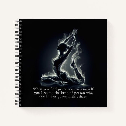 Yoga Reiki Instructeur One-Legged King Pigeon Pose Notitieboek (Voorkant)